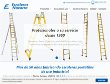 Tablet Screenshot of escalerasnavarra.com